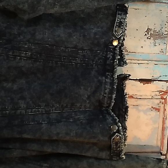 Andrew Marc New York Performance Frayed Knit Jacket  Blue - Picture 9 of 16